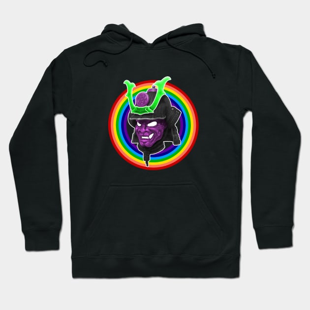 Psychedelic Samurai Hoodie by Seth_Nichols